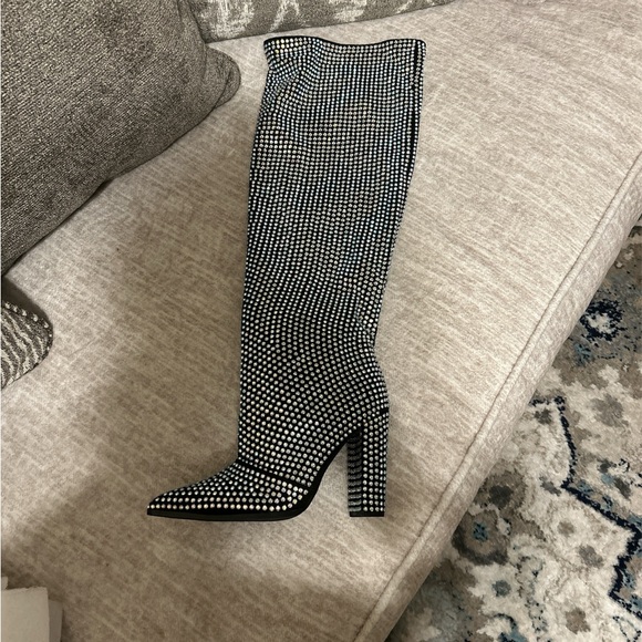 Woman rhinestones Boots - Picture 3 of 4